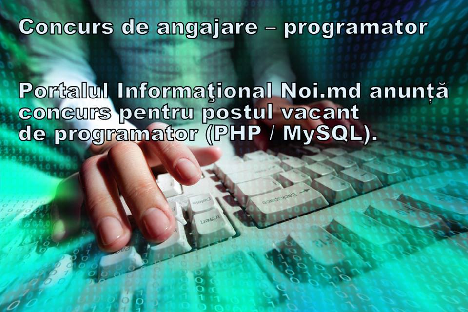 Concurs de angajare – programator