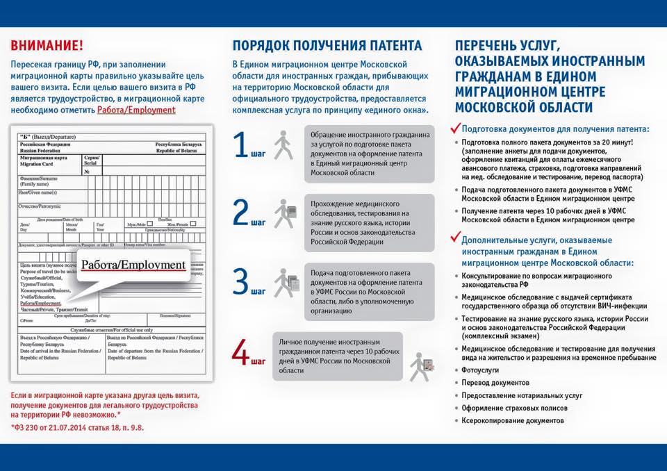 Informații pentru cetățenii R. Moldova care lucrează în regiunea Moscovei 